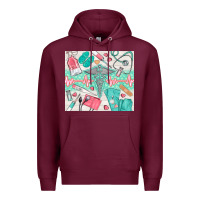 Burgundy nurse medical equipment Premium Hoodie - TumblerDesignByShophia