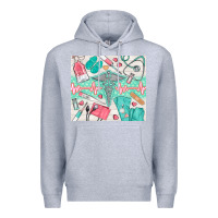 Heather Grey nurse medical equipment Premium Hoodie - TumblerDesignByShophia