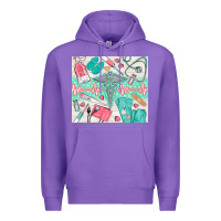 Purple nurse medical equipment Premium Hoodie - TumblerDesignByShophia
