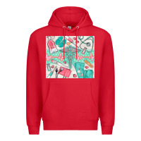 Red nurse medical equipment Premium Hoodie - TumblerDesignByShophia