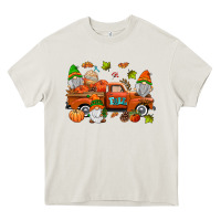 Cream fall gnomes truck Heavy Core Tee - AdoDesignShop