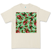 Bone christmas candy cane seamless pattern Premium Tee - BundleAndBundleShop