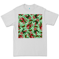 Dove Grey christmas candy cane seamless pattern Premium Tee - BundleAndBundleShop