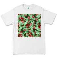 White christmas candy cane seamless pattern Premium Tee - BundleAndBundleShop