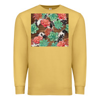 Antique Gold succulents and cowhide Premium Sweatshirt - TumblerDesignByShophia