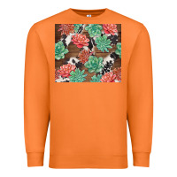 Carrot succulents and cowhide Premium Sweatshirt - TumblerDesignByShophia