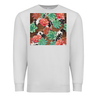 Dove Grey succulents and cowhide Premium Sweatshirt - TumblerDesignByShophia