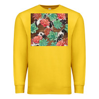 Lemon succulents and cowhide Premium Sweatshirt - TumblerDesignByShophia