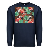 Navy succulents and cowhide Premium Sweatshirt - TumblerDesignByShophia