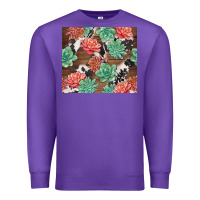 Purple succulents and cowhide Premium Sweatshirt - TumblerDesignByShophia