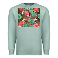 Seafoam succulents and cowhide Premium Sweatshirt - TumblerDesignByShophia