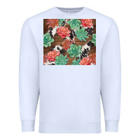 White succulents and cowhide Premium Sweatshirt - TumblerDesignByShophia