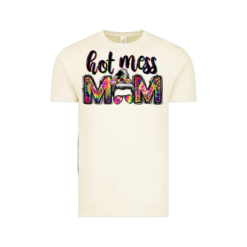 Hot Mess Mom Messy Bun Vintage Tee by JahusDesignShop | Teevron