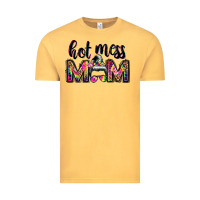 Vintage Mustard hot mess mom messy bun Vintage Tee - JahusDesignShop