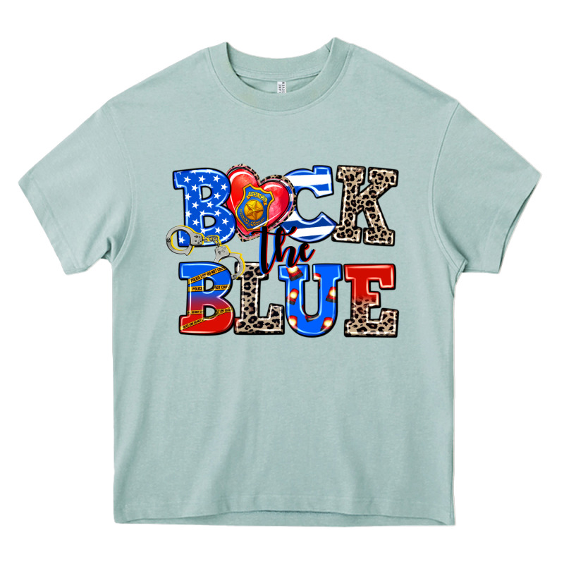 Back The Blue Heavy Core Tee by AdoDesignShop | Teevron