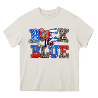 Cream back the blue Heavy Core Tee - AdoDesignShop