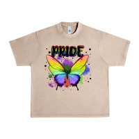 French Oak rainbow butterfly pride lgbtq Urban Heavy Tee - MaliasSmallBusiness