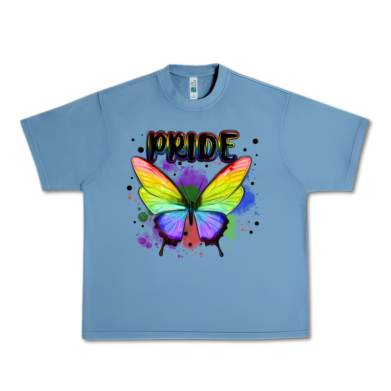 Rainbow Butterfly Pride Lgbtq Urban Heavy Tee by MaliasSmallBusiness | Teevron