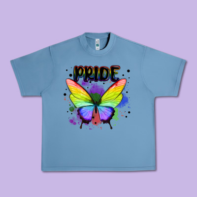 Rainbow Butterfly Pride Lgbtq Urban Heavy Tee Designed By Maliassmallbusiness