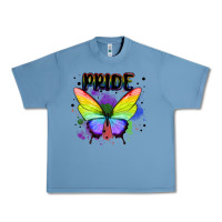 Pebble Blue rainbow butterfly pride lgbtq Urban Heavy Tee - MaliasSmallBusiness