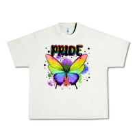 Pistachio rainbow butterfly pride lgbtq Urban Heavy Tee - MaliasSmallBusiness