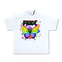White rainbow butterfly pride lgbtq Urban Heavy Tee - MaliasSmallBusiness