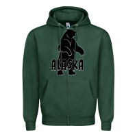 Sports Green Alaska Bear Zipper Hoodie - Bettercallsaul