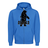 True Royal Alaska Bear Zipper Hoodie - Bettercallsaul