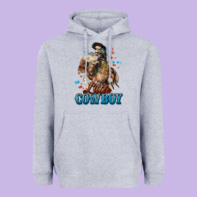 Little Cowboy Midilli Horse Kid Boy Heavyweight Hoodie Designed By Howdyjamesfarm