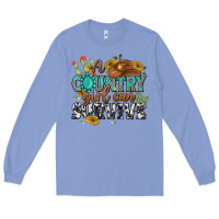 Colony Blue a country girl can survive Long Sleeve Tee - MaliasSmallBusiness
