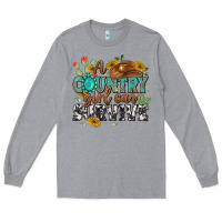 Heather Grey a country girl can survive Long Sleeve Tee - MaliasSmallBusiness