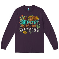 Plum a country girl can survive Long Sleeve Tee - MaliasSmallBusiness