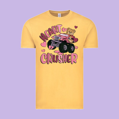 Heart Crusher Vintage Tee Designed By Maliassmallbusiness