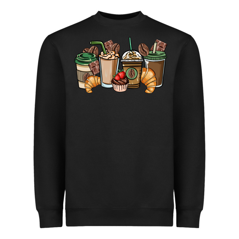 Coffee Coffee Cups Heavyweight Sweatshirt by NancyCooperArtShop | Teevron