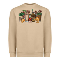 Mushroom coffee coffee cups Heavyweight Sweatshirt - NancyCooperArtShop
