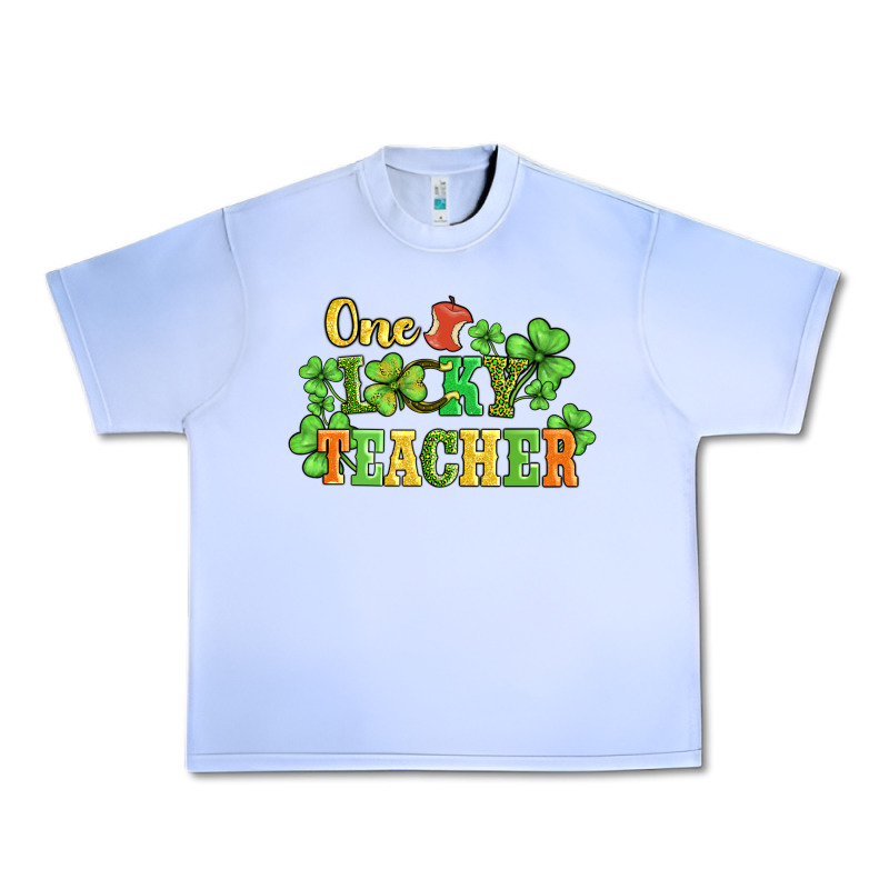 One Lucky Teacher Urban Heavy Tee by AdoDesignShop | Teevron