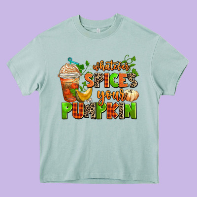 Whatever Spices Your Pumpkin Heavy Core Tee Designed By Adodesignshop