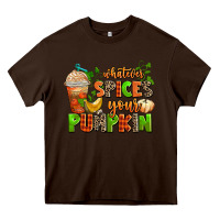 Chocolate Brown whatever spices your pumpkin Heavy Core Tee - AdoDesignShop