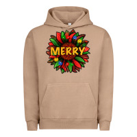Pigment Burro merry christmas with light sunflower bbs Urban Hoodie - BundleAndBundleShop