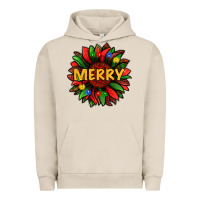 Merry Christmas With Light Sunflower Bbs Urban Hoodie | Teevron