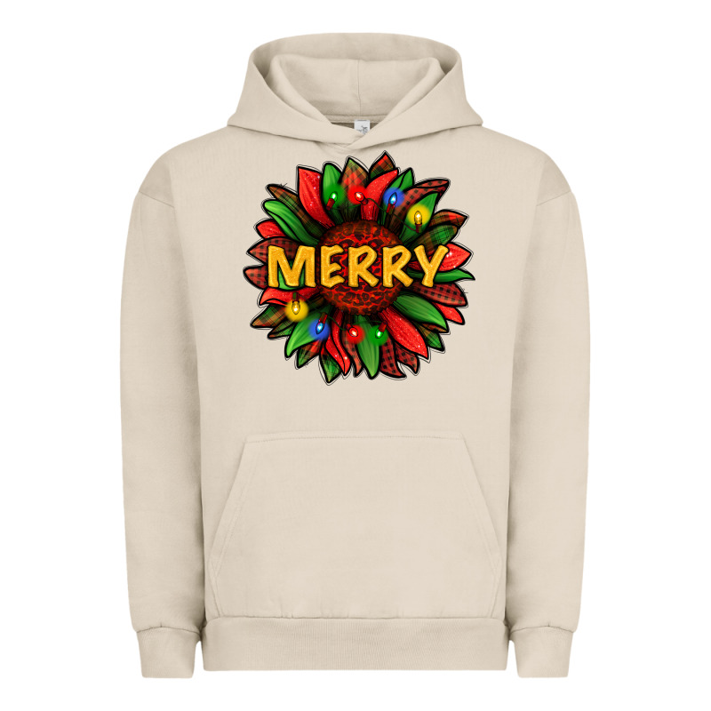 Merry Christmas With Light Sunflower Bbs Urban Hoodie by BundleAndBundleShop | Teevron
