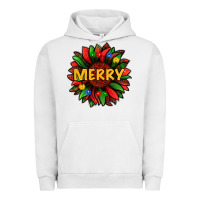 Pigment Lunar Rock merry christmas with light sunflower bbs Urban Hoodie - BundleAndBundleShop