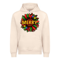 Sandshell merry christmas with light sunflower bbs Urban Hoodie - BundleAndBundleShop
