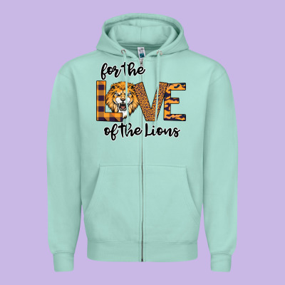 For The Love Of The Lions Zipper Hoodie Designed By Bettercallsaul