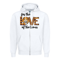 White For the Love of the Lions Zipper Hoodie - Bettercallsaul