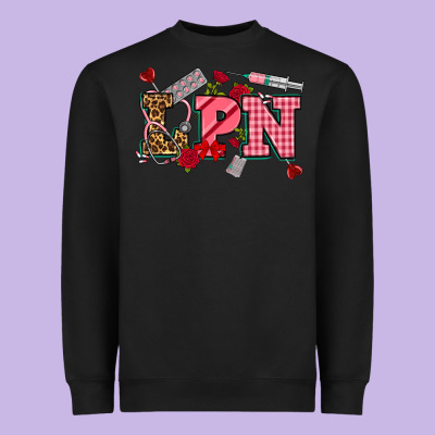 Valentinesday Lpn Heavyweight Sweatshirt Designed By Nancycooperartshop