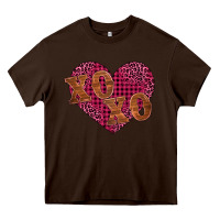 Chocolate Brown xoxo Heavy Core Tee - BarkalooDesign