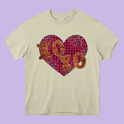 Xoxo Heavy Core Tee Designed By Barkaloodesign