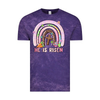 Cloud Purple he is risen easter rainbow Vintage Tee - MaliasSmallBusiness