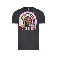 Vintage Black he is risen easter rainbow Vintage Tee - MaliasSmallBusiness